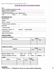 Fiche de recuiel d'une offre d'emploi